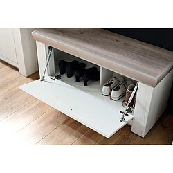 Avis Pegane Ensemble d'entrée en pin - Blanc