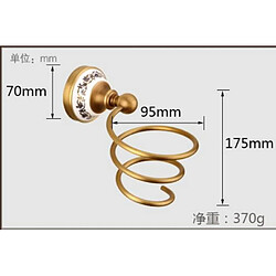 Kit accessoires salle de bains en laiton - Montage mural