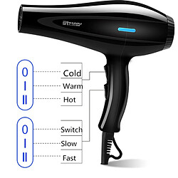 Avis Sèche-cheveux professionnel ionique - Noir