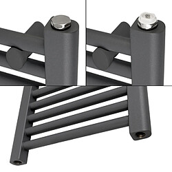 LuxeBath Sahara Radiateur salle de bain anthracite