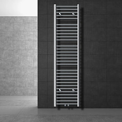 LuxeBath Radiateur Courbé Chrome 40x180 cm
