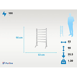 Acheter PURLINE Sèche-Serviettes Électrique - Aluminium 100W
