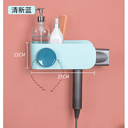 Étagère murale pour sèche-cheveux - Bleu