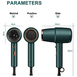 Sèche-cheveux ionique professionnel - Vert