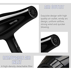 Sèche-cheveux professionnel ionique - Noir pas cher