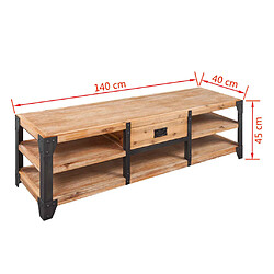 VIDAXL Ensemble salon 3 pièces bois d'acacia pas cher