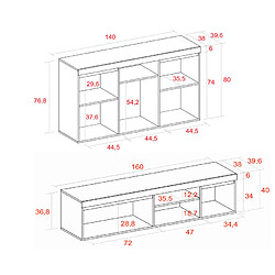 Acheter Skraut home Ensemble Naturale Chêne/Noir