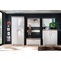 Acheter Pegane Ensemble d'entrée en pin - Blanc