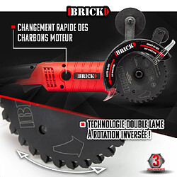 Avis Scie circulaire BRICK 1200W double lame multimatériaux