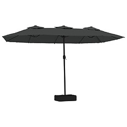 Parasol à double tête vidaxl anthracite