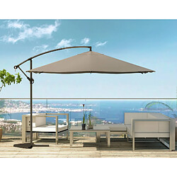 Acheter Concept Usine Parasol gris déporté carré 3 x 3 m SOLENZARA