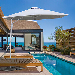 Elios parasols Parasol hexagonal Dorico - Blanc