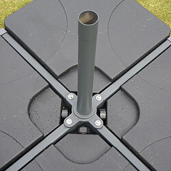 Mendler Parasol de jardin avec pied - Bordeaux pas cher