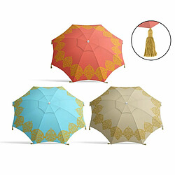 BigBuy Garden Parasol Ø 200 cm Frange Tissu Oxford
