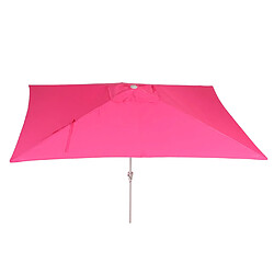 Mendler Parasol déporté rectangulaire - Rose pas cher
