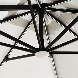 Acheter Elios parasols Parasol déporté carré - Blanc crème