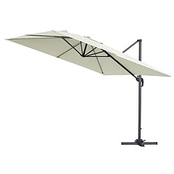 Habitat Et Jardin Parasol déporté Sun 3 - 3 x 3 m - Ecru
