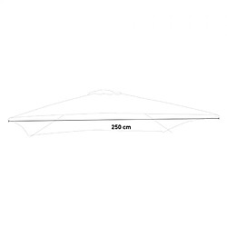 Avis Elios parasols Parasol déporté carré - 2,5 m