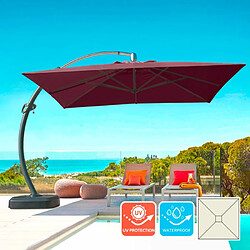 Elios parasols Parasol déporté carré - Marron