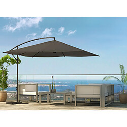 Avis Concept Usine Parasol gris déporté carré 3 x 3 m SOLENZARA