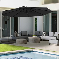 Idmarket MARKET Parasol déporté AJACCIO Gris