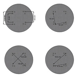 Avis Mendler Porte-parasol XXL - Noir