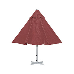 Mendler Parasol octogonal - Rouge pas cher