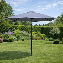 Concept Usine Parasol gris rond 2,5 x 2,5 m COME