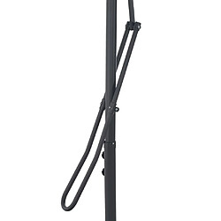 Helloshop26 Parasol déporté rond 3 m - Noir pas cher