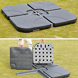 Mendler Parasol de jardin rond - Vert pas cher