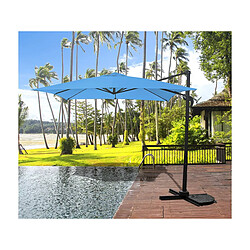 Habitat Et Jardin Parasol jardin déporté Soleil - 2.5 x 2.5 m - Bleu