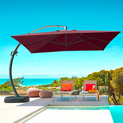 Elios parasols Parasol déporté carré - Marron