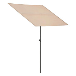 Avis Helloshop26 Parasol inclinable 360° - Sable - 180 x 130 cm