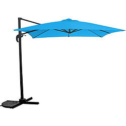 Habitat Et Jardin Parasol jardin déporté Soleil - 2.5 x 2.5 m - Bleu