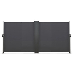 Idmarket Market Paravent Double - Anthracite