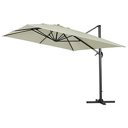 Habitat Et Jardin Parasol jardin déporté alu Sun 4 3 x 4 m - Ecru