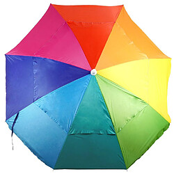 Avis Parasol de plage rond - Coloré