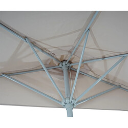 Decoshop26 Demi-parasol - Crème pas cher