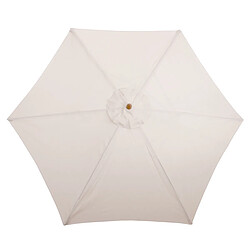 Mendler Parasol droit Florida - Crème pas cher