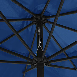 Acheter Helloshop26 Parasol déporté rond - Bleu azuré