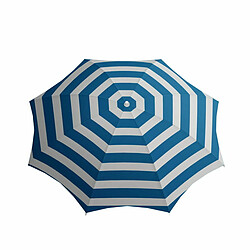 Bigbuy Parasol de jardin - Blanc/bleu