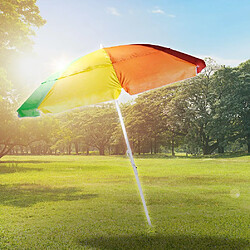 Parasol de plage rond - Coloré pas cher