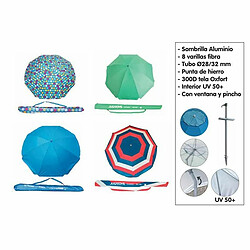 Bigbuy Parasol de jardin rond - Gris