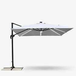 Avis Elios parasols Parasol déporté carré - Blanc crème