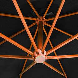 Acheter Helloshop26 Parasol déporté rond - Noir
