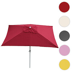 Mendler Parasol de jardin rectangulaire - Bordeaux