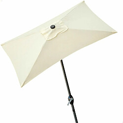Aktive Parasol 200 x 235 cm Aluminium Crème