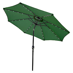 Monstershop Parasol de jardin à LED - Vert