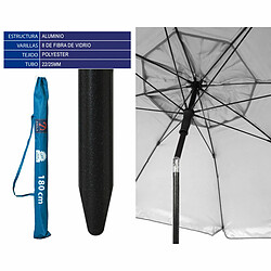 Bigbuy Parasol de jardin - Bleu/blanc