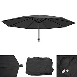 Mendler Toile pour Parasol Meran Pro Ø 5m - Anthracite